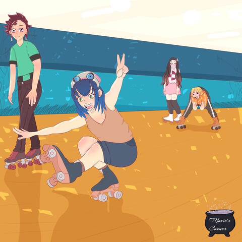 Demon Slayer Gang Rollerskate Party